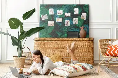 Tableau de liège Nature feuilles