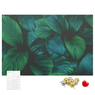 Tableau de liège Nature feuilles