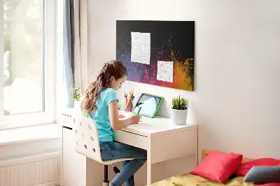 Tableau d’affichage en liège Explosion de couleurs