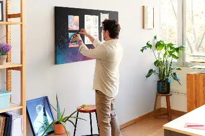Tableau d’affichage en liège Explosion de couleurs