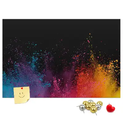 Tableau d’affichage en liège Explosion de couleurs