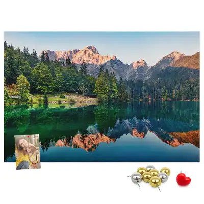 Tableau de liège Paysage de lac