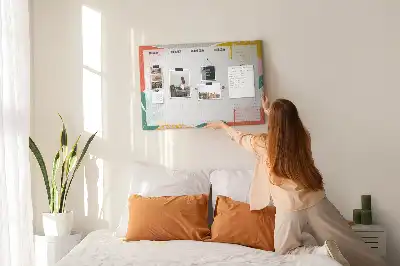 Tableau d’affichage en liège Planificateur de la semaine simple