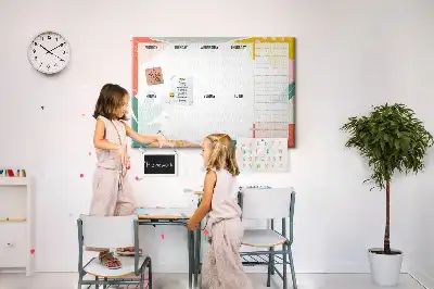 Tableau d’affichage en liège Planificateur de la semaine simple