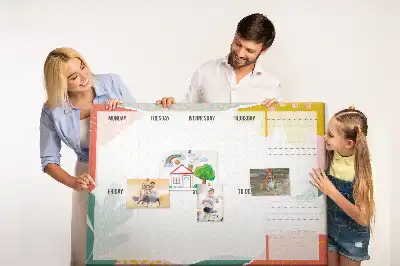 Tableau d’affichage en liège Planificateur de la semaine simple