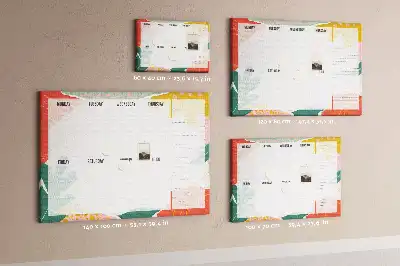 Tableau d’affichage en liège Planificateur de la semaine simple