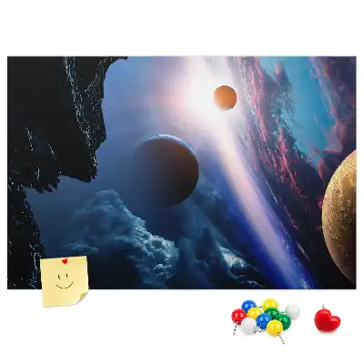 Tableau en liège déco Grande galaxie