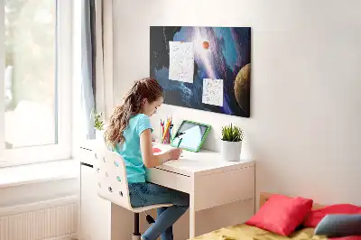 Tableau en liège déco Grande galaxie