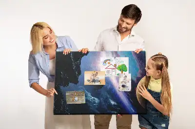 Tableau en liège déco Grande galaxie