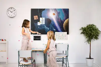 Tableau en liège déco Grande galaxie
