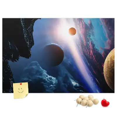 Tableau en liège déco Grande galaxie