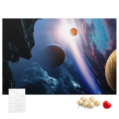 Tableau en liège déco Grande galaxie