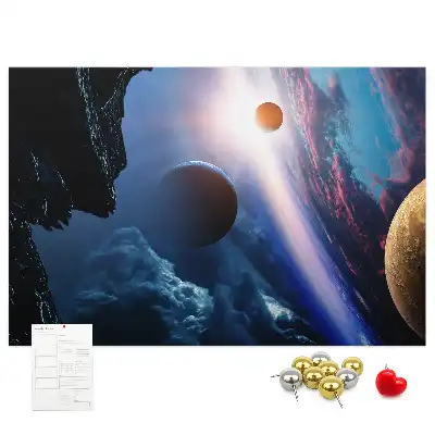 Tableau en liège déco Grande galaxie