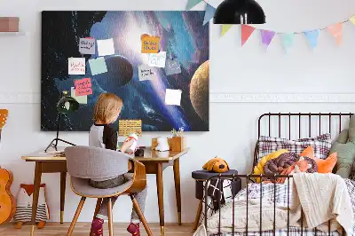 Tableau en liège déco Grande galaxie