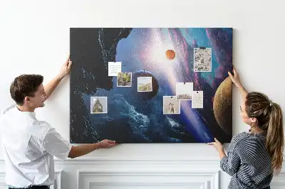 Tableau en liège déco Grande galaxie
