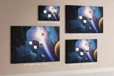 Tableau en liège déco Grande galaxie