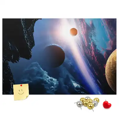 Tableau en liège déco Grande galaxie