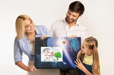Tableau en liège déco Grande galaxie