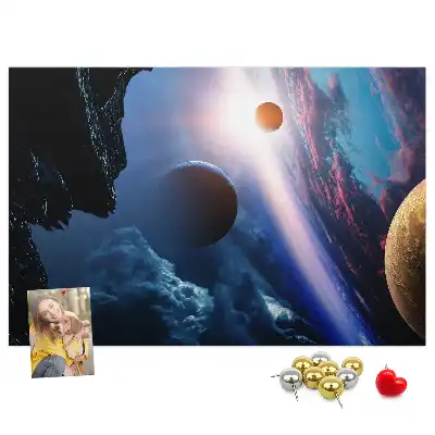 Tableau en liège déco Grande galaxie