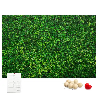 Tableau en liège déco Haie feuilles