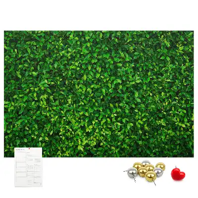 Tableau en liège déco Haie feuilles
