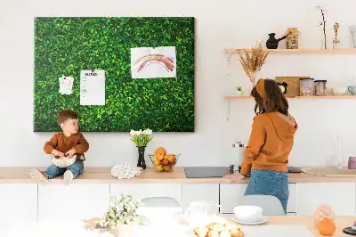Tableau en liège déco Haie feuilles