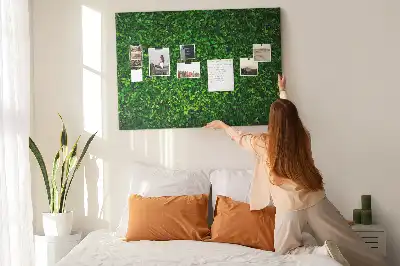 Tableau en liège déco Haie feuilles