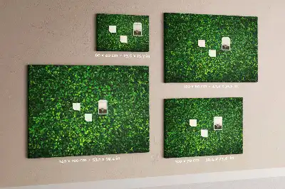 Tableau en liège déco Haie feuilles
