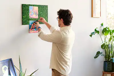 Tableau en liège déco Haie feuilles