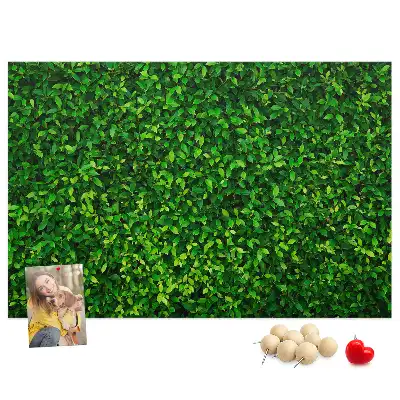 Tableau en liège déco Haie feuilles