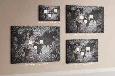 Tableau de liège Monde en béton minimaliste