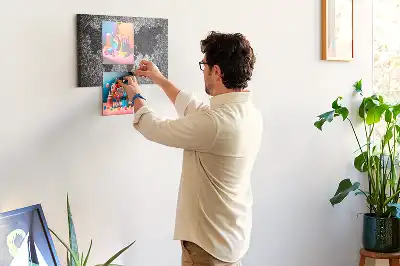 Tableau de liège Monde en béton minimaliste