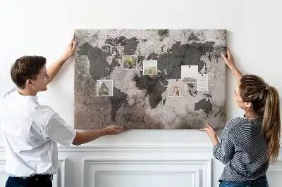 Tableau de liège Carte en béton architectural