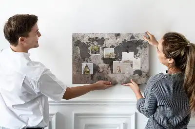 Tableau de liège Carte en béton architectural