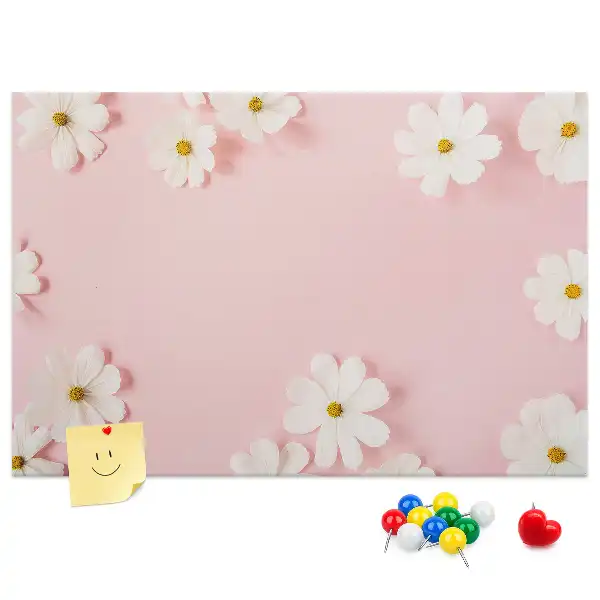 Tableau de liège Fleurs de marguerite