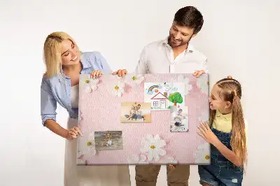 Tableau de liège Fleurs de marguerite