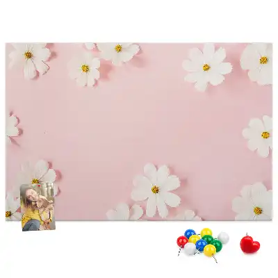 Tableau de liège Fleurs de marguerite