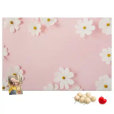 Tableau de liège Fleurs de marguerite