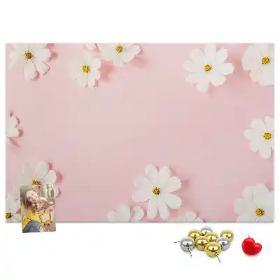 Tableau de liège Fleurs de marguerite