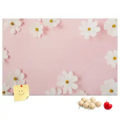 Tableau de liège Fleurs de marguerite