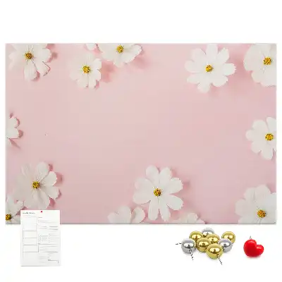 Tableau de liège Fleurs de marguerite