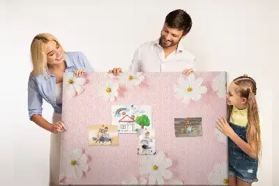 Tableau de liège Fleurs de marguerite