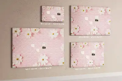 Tableau de liège Fleurs de marguerite
