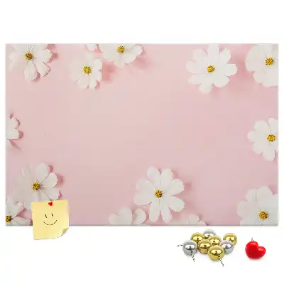 Tableau de liège Fleurs de marguerite