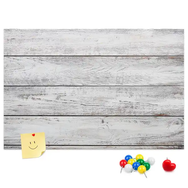 Tableau en liège déco Planches peintes