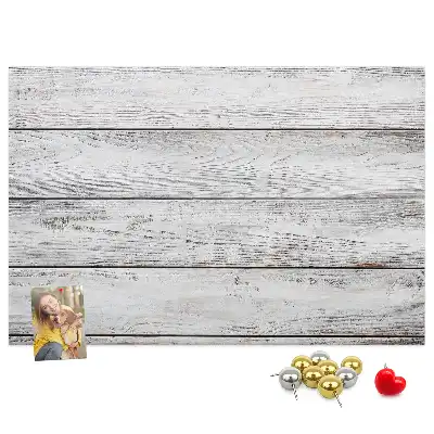 Tableau en liège déco Planches peintes
