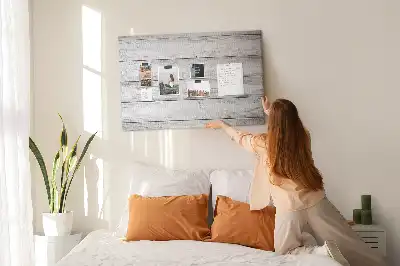 Tableau en liège déco Planches peintes