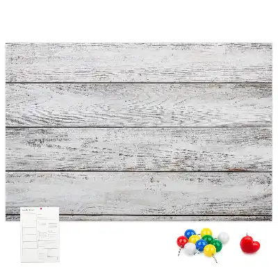Tableau en liège déco Planches peintes