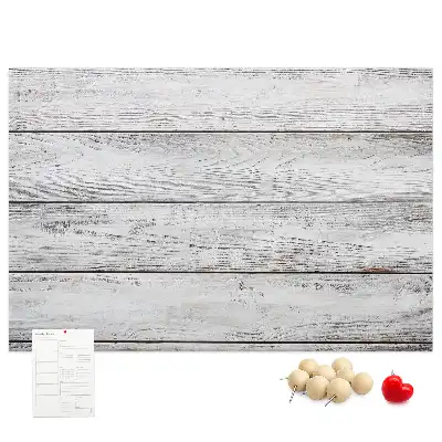 Tableau en liège déco Planches peintes