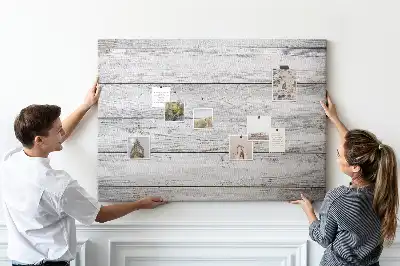 Tableau en liège déco Planches peintes